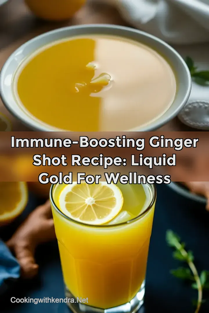 Immune-Boosting Ginger Shot Recipe: Liquid Gold for Wellness
