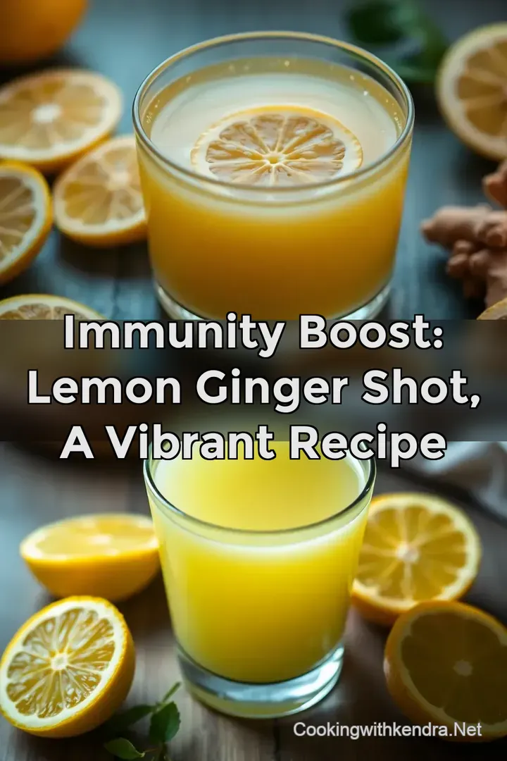 Immunity Boost: Lemon Ginger Shot a Vibrant Recipe