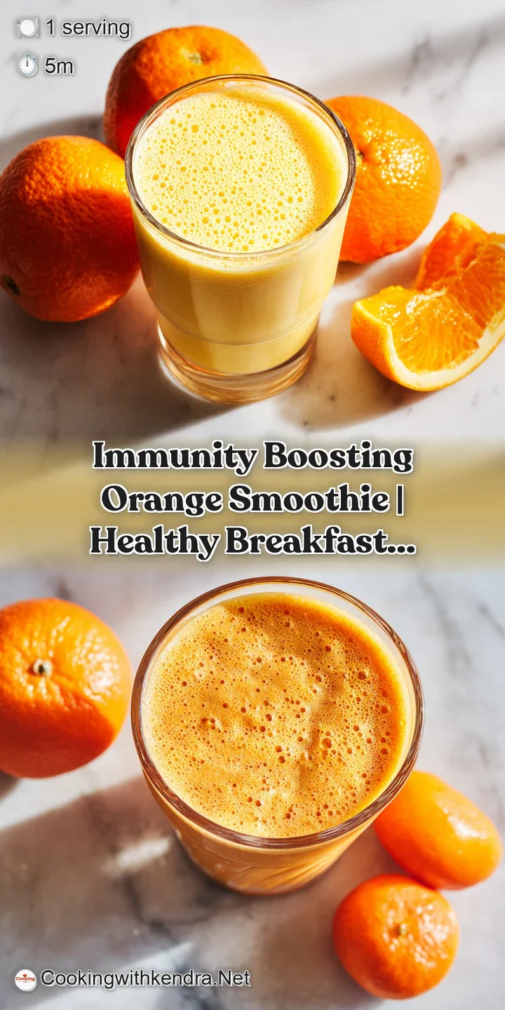 A close-up of a thick, creamy orange smoothie, showing its velvety texture and refreshing, sunny hue.