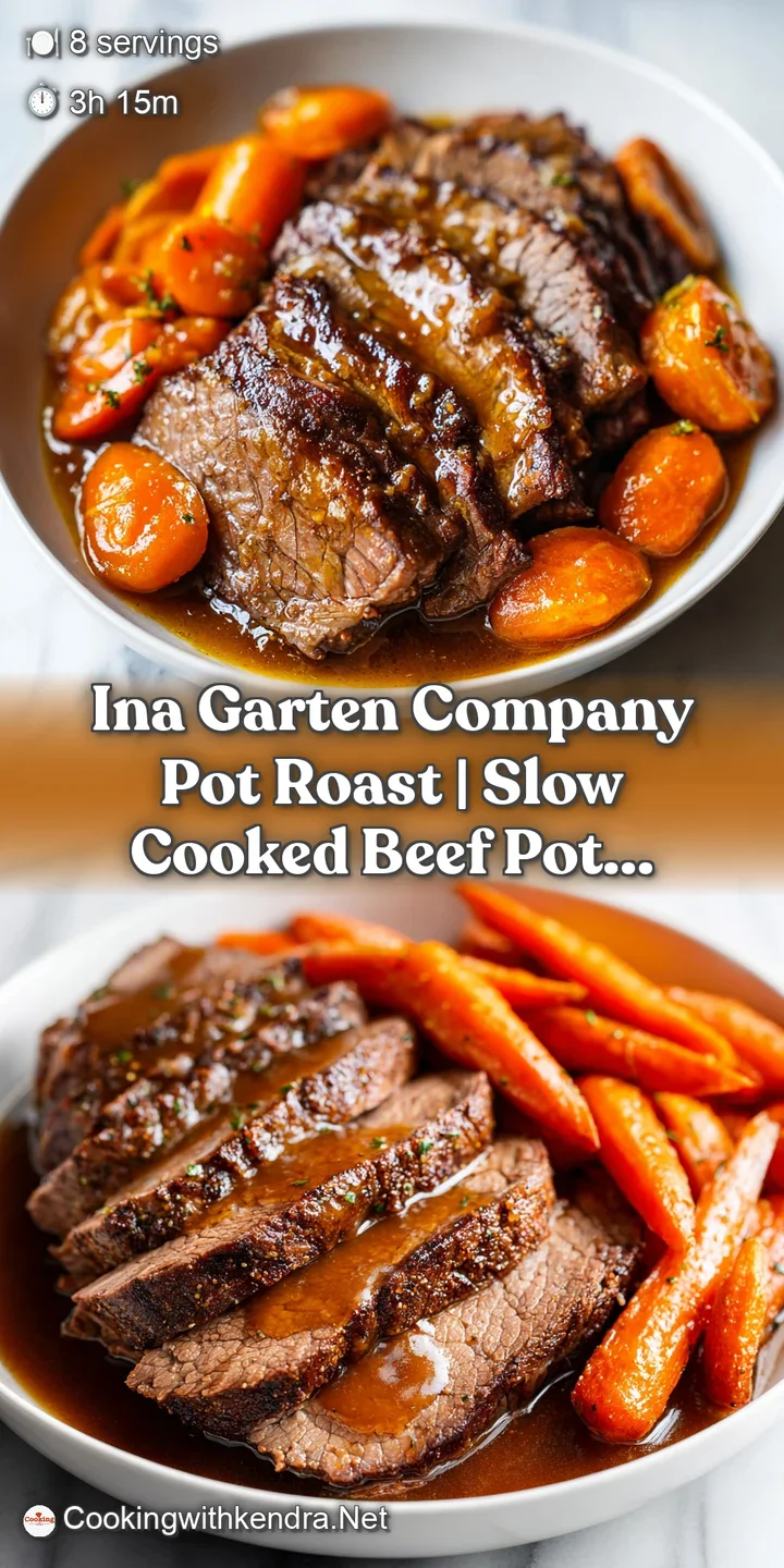 Close-up of succulent, slow-cooked beef fibers glistening with rich gravy and a sprig of fresh green parsley on top.