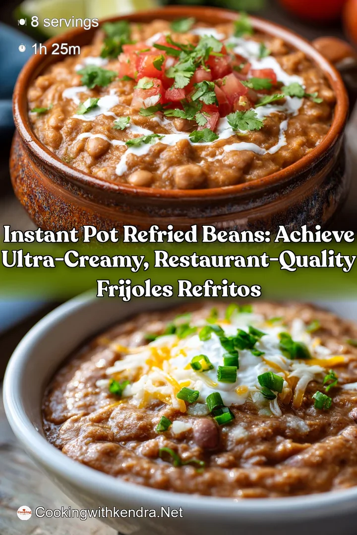 Instant Pot Refried Beans: Achieve Ultra-Creamy Restaurant-Quality Frijoles Refritos