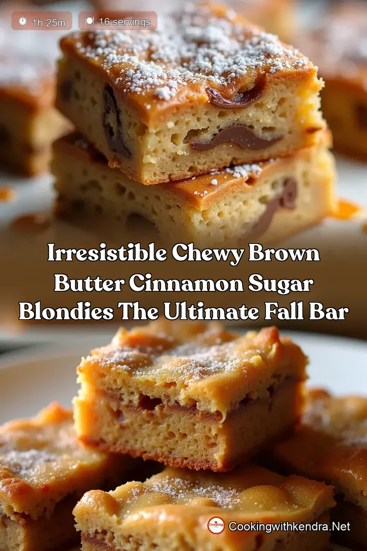 Irresistible Chewy Brown Butter Cinnamon Sugar Blondies The Ultimate Fall Bar