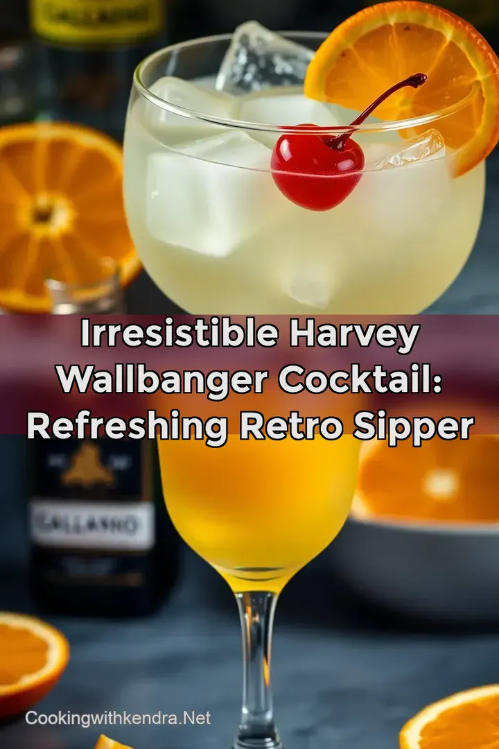 Irresistible Harvey Wallbanger Cocktail: Refreshing Retro Sipper