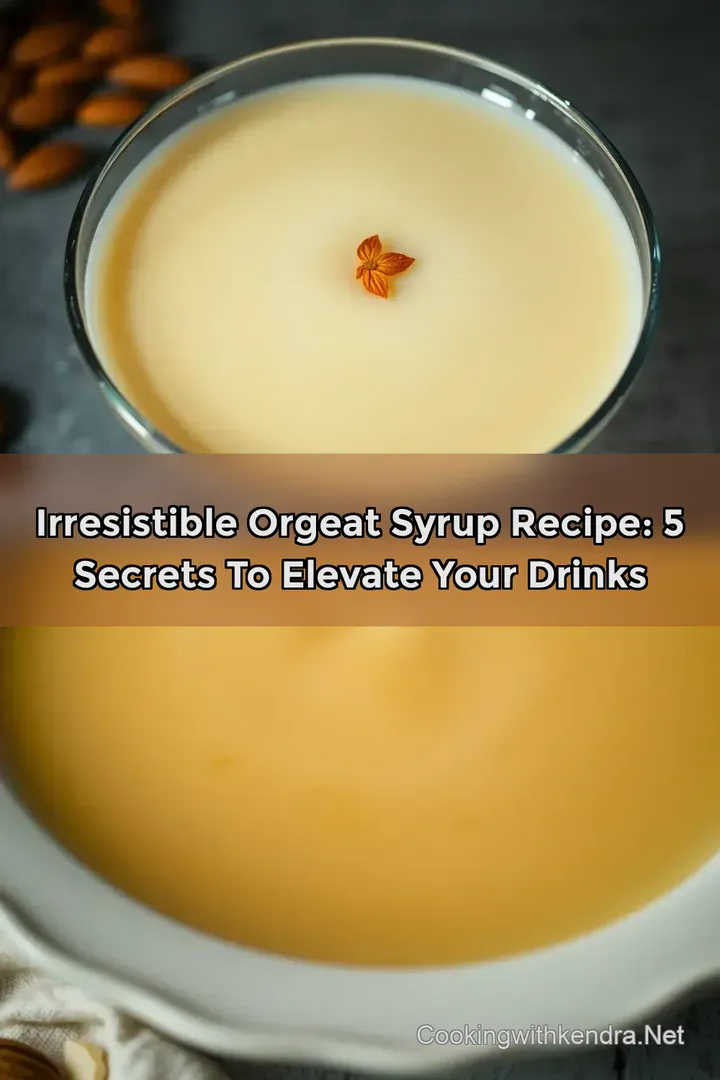 Irresistible Orgeat Syrup Recipe: 5 Secrets to Elevate Your Drinks