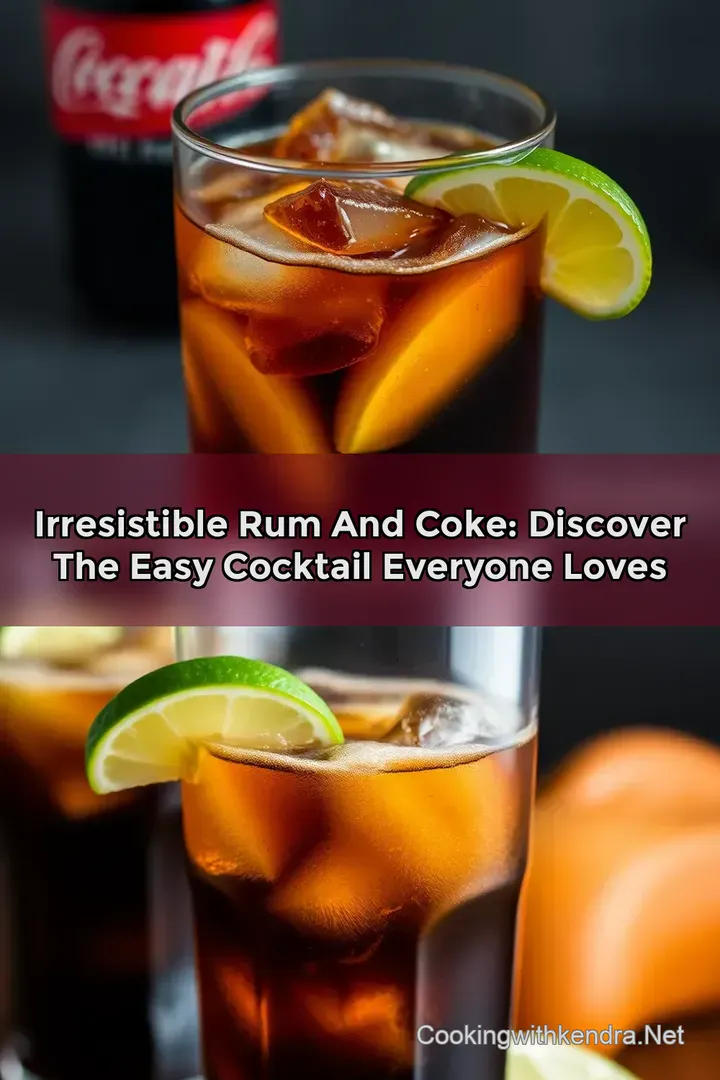 Irresistible Rum and Coke: Discover the Easy Cocktail Everyone Loves