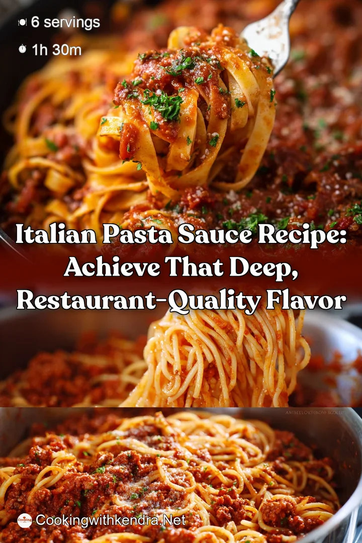 Italian Pasta Sauce Recipe: Achieve That Deep Restaurant-Quality Flavor
