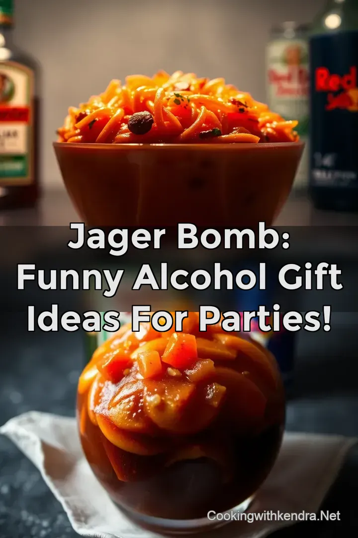 Jager Bomb: Funny Alcohol Gift Ideas for Parties!