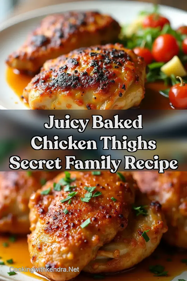 Juicy Baked Chicken Thighs Secret Family Recipe