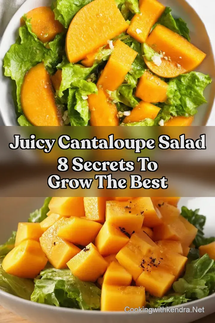 Juicy Cantaloupe Salad 8 Secrets to Grow the Best
