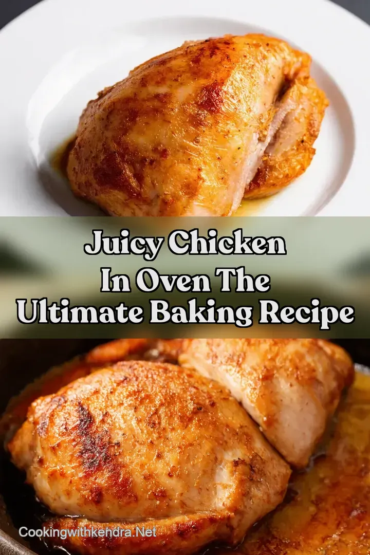 Juicy Chicken In Oven The Ultimate Baking Recipe