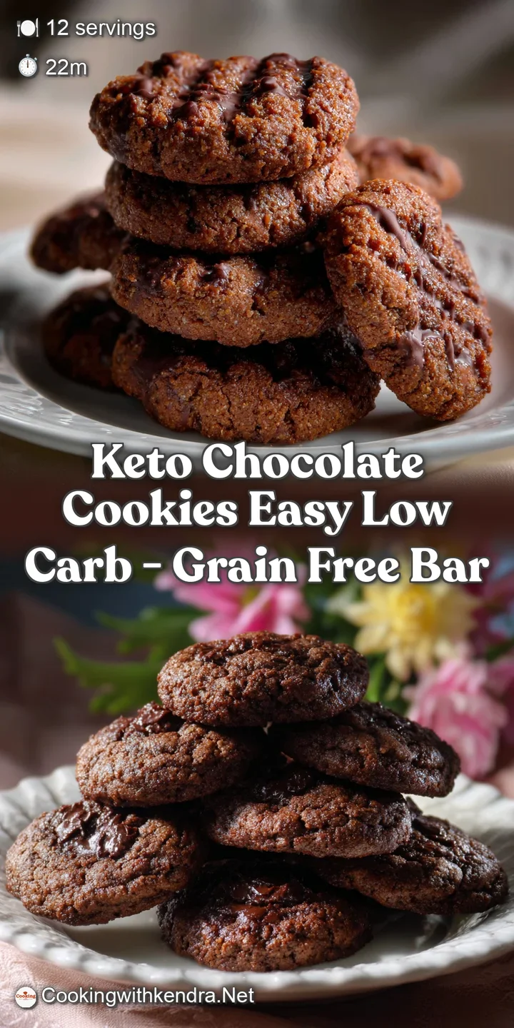 Keto Chocolate Cookies Easy Low Carb - Grain Free Bar