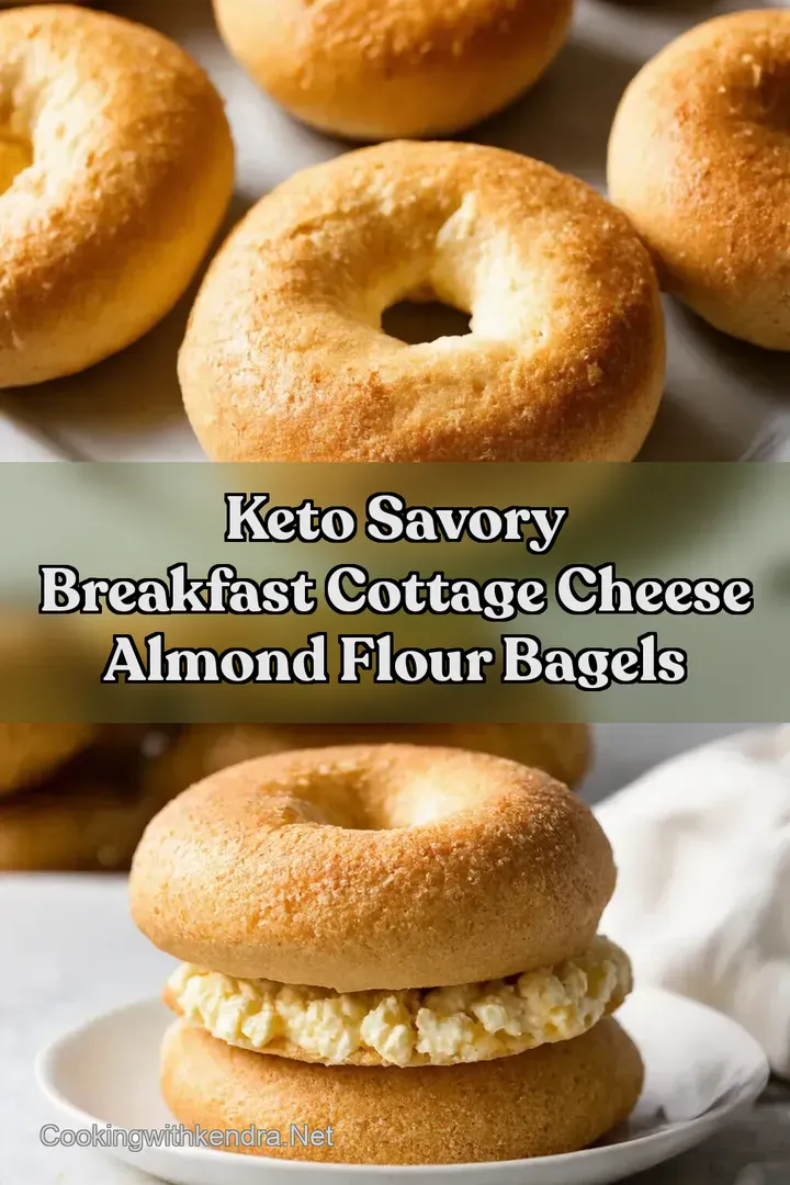 Keto Savory Breakfast Cottage Cheese Almond Flour Bagels
