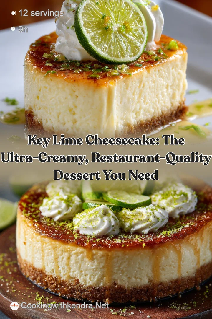 Key Lime Cheesecake: The Ultra-Creamy Restaurant-Quality Dessert You Need