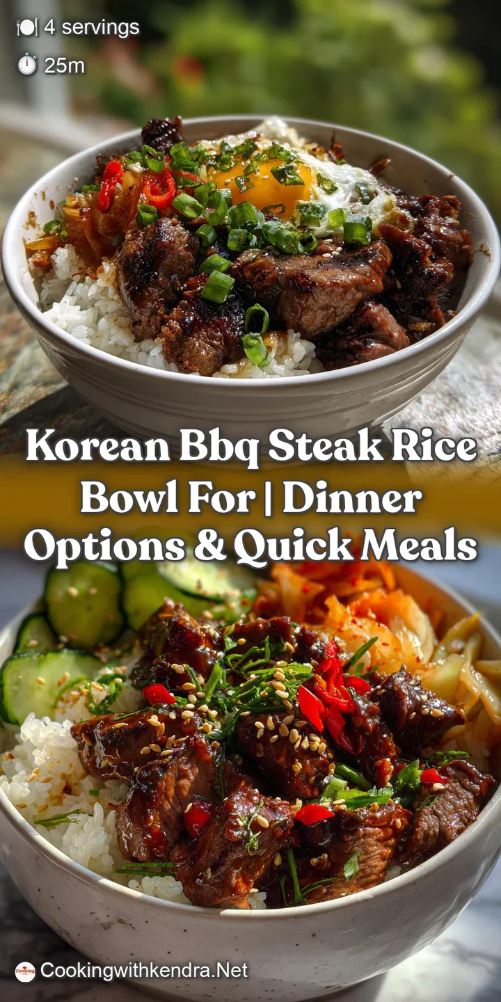 Tender slices of glazed steak atop fluffy rice, vibrant green scallions, and a glistening, savory sauce.