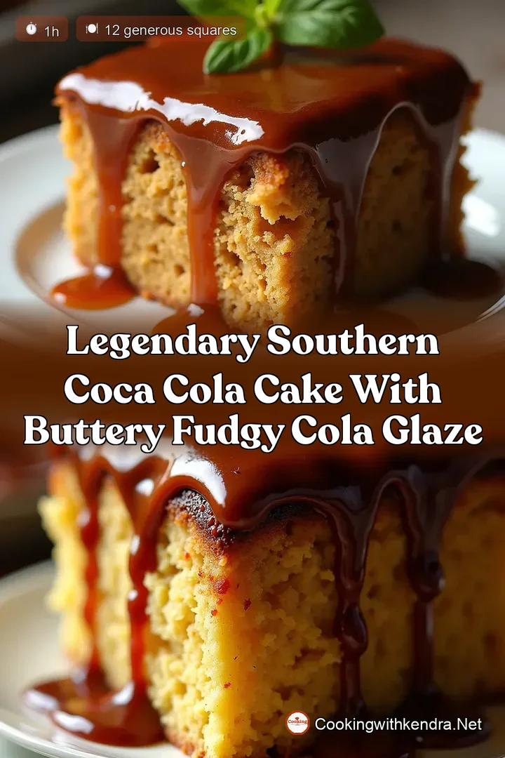 Legendary Southern Coca Cola Cake with Buttery Fudgy Cola Glaze