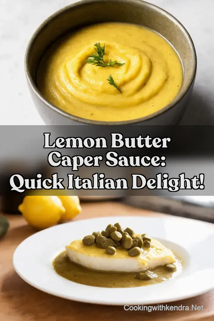 Lemon Butter Caper Sauce: Quick Italian Delight! : PIN FOR LATER Lemon Butter Caper Sauce: Quick Italian Delight!