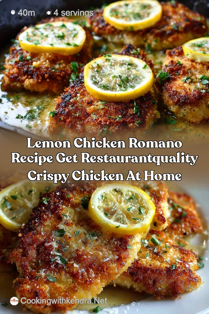 Lemon chicken romano recipe Get RestaurantQuality Crispy Chicken at Home