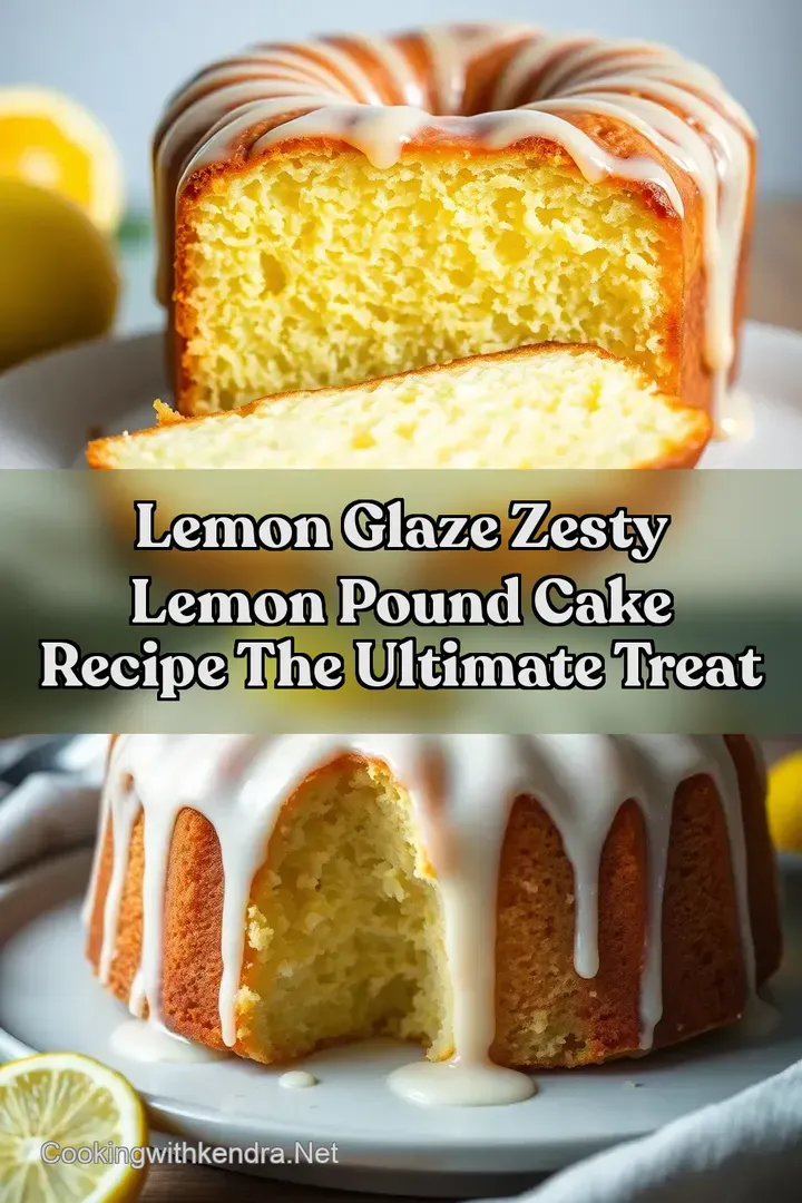 Lemon Glaze Zesty Lemon Pound Cake Recipe The Ultimate Treat