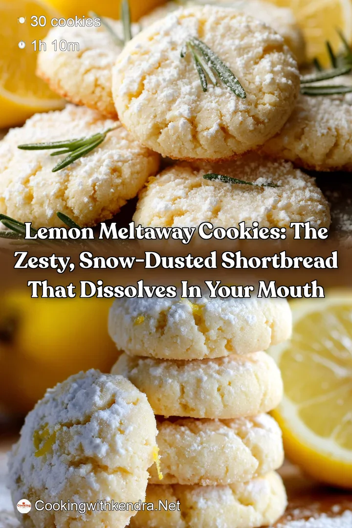 Lemon Meltaway Cookies: The Zesty Snow-Dusted Shortbread That Dissolves in Your Mouth