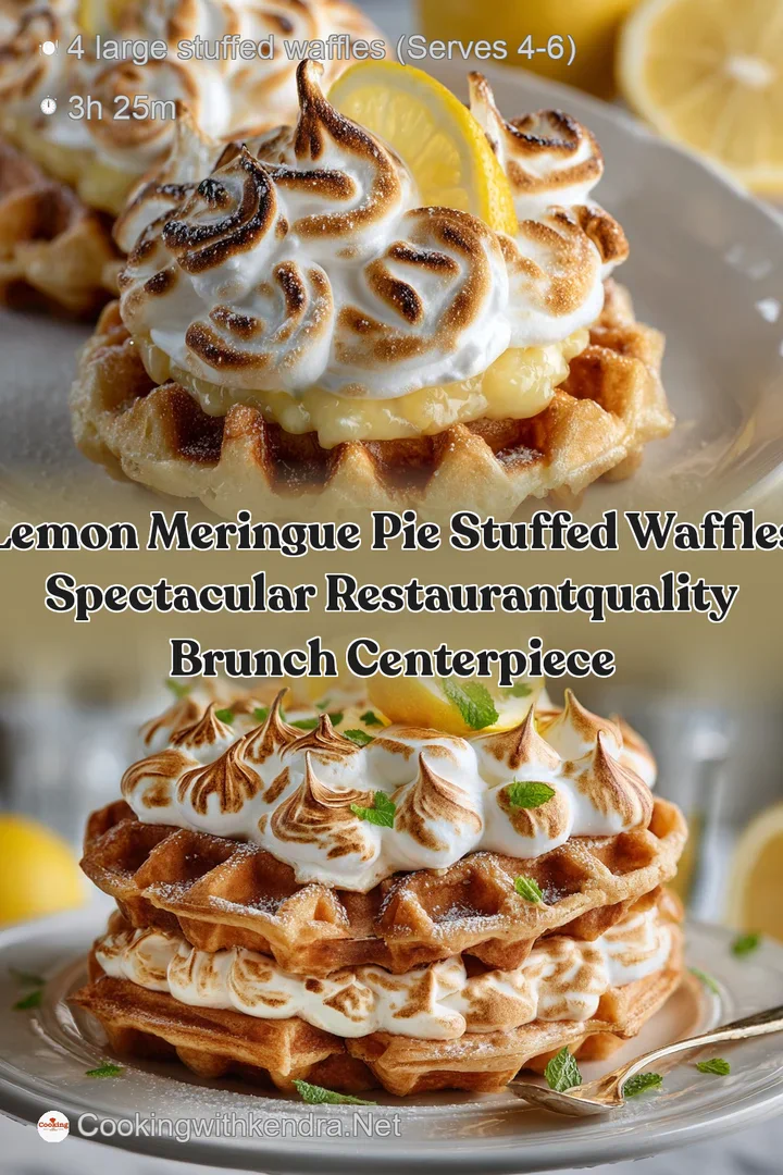 Lemon Meringue Pie Stuffed Waffles Spectacular RestaurantQuality Brunch Centerpiece