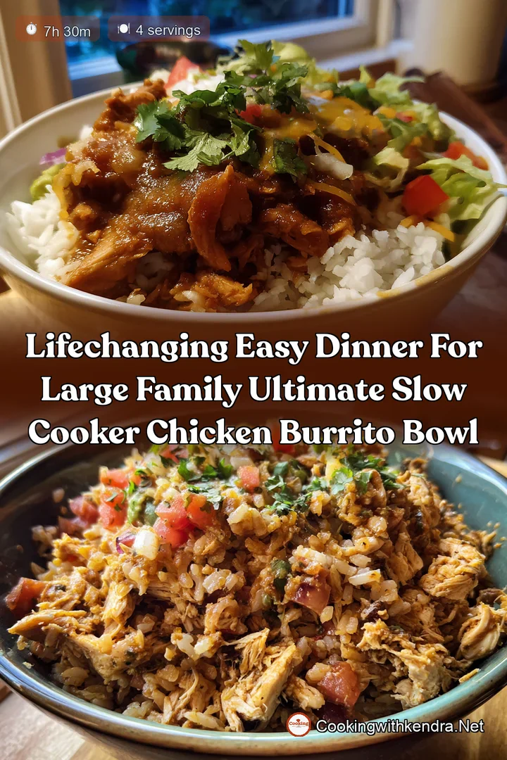 LifeChanging Easy Dinner For Large Family Ultimate Slow Cooker Chicken Burrito Bowl
