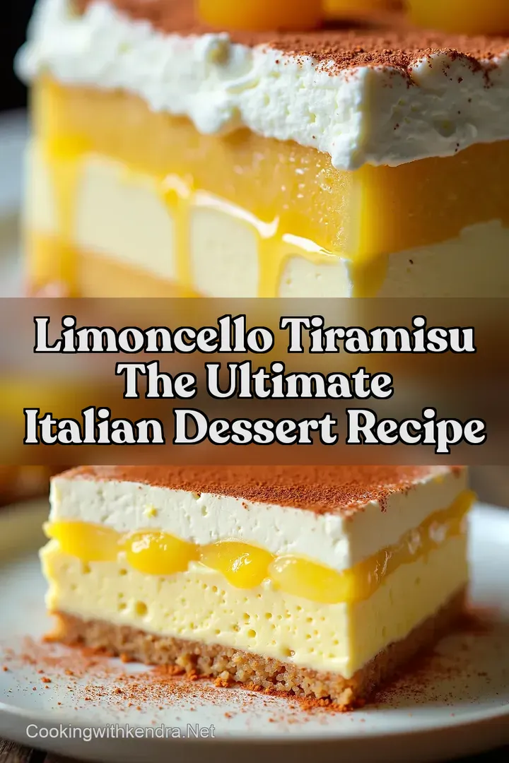 Limoncello Tiramisu The Ultimate Italian Dessert Recipe