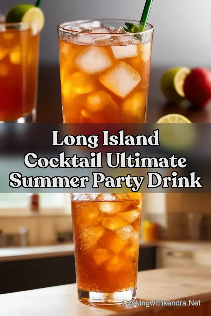 Long Island Cocktail Ultimate Summer Party Drink