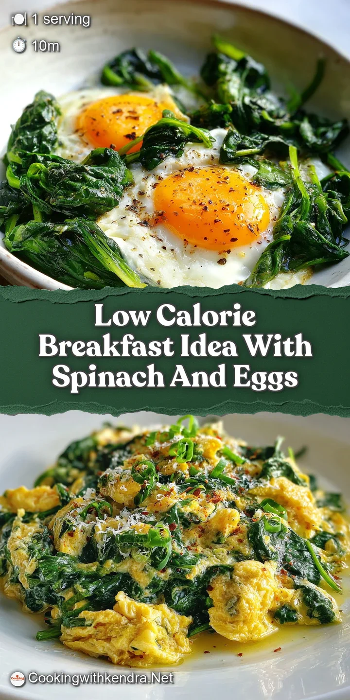 Close-up capturing the glistening texture of gently cooked spinach and perfectly runny egg yolk, seasoned to perfection.