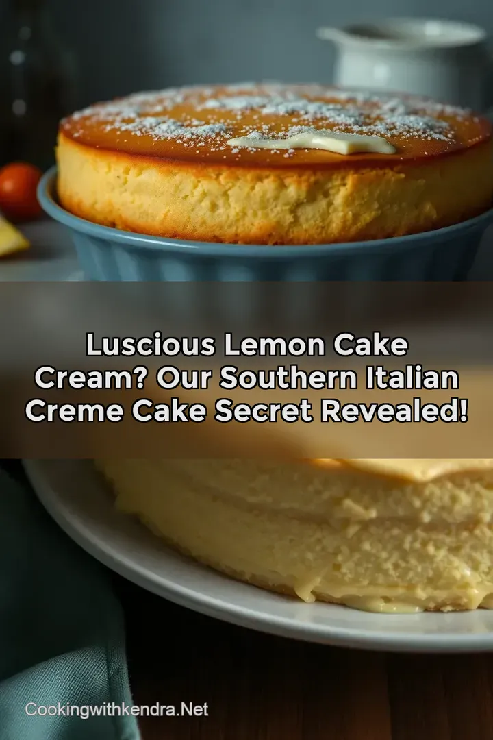 Luscious Lemon Cake Cream? Our Southern Italian Creme Cake Secret Revealed!