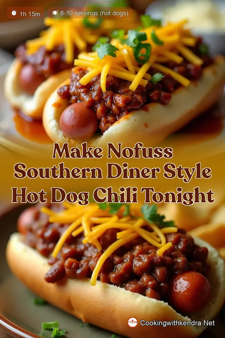 Make NoFuss Southern Diner Style Hot Dog Chili Tonight