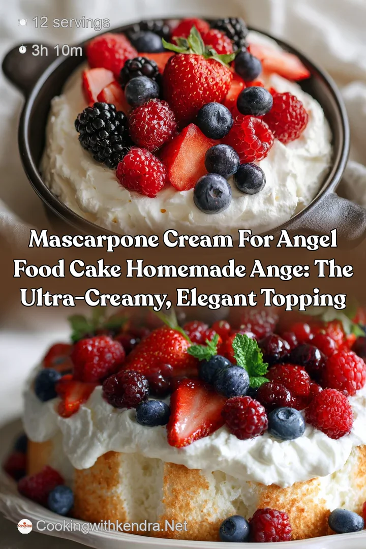 Mascarpone cream for angel food cake Homemade ange: The Ultra-Creamy Elegant Topping