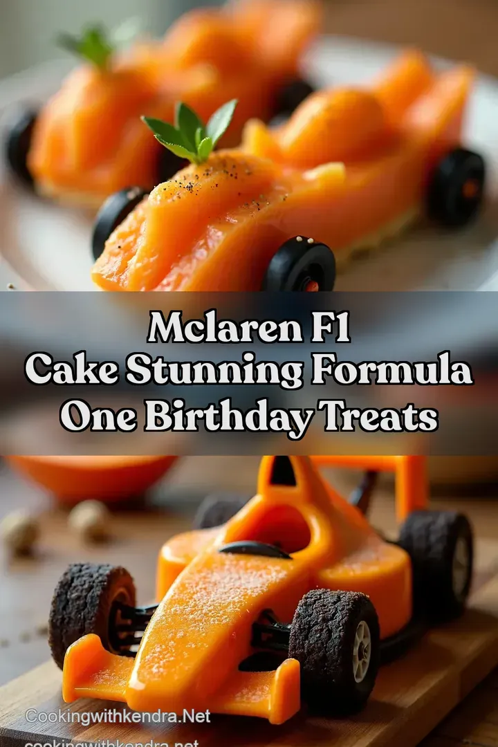 McLaren F1 Cake Stunning Formula One Birthday Treats