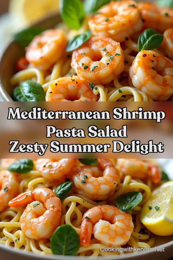 Mediterranean Shrimp Pasta Salad Zesty Summer Delight