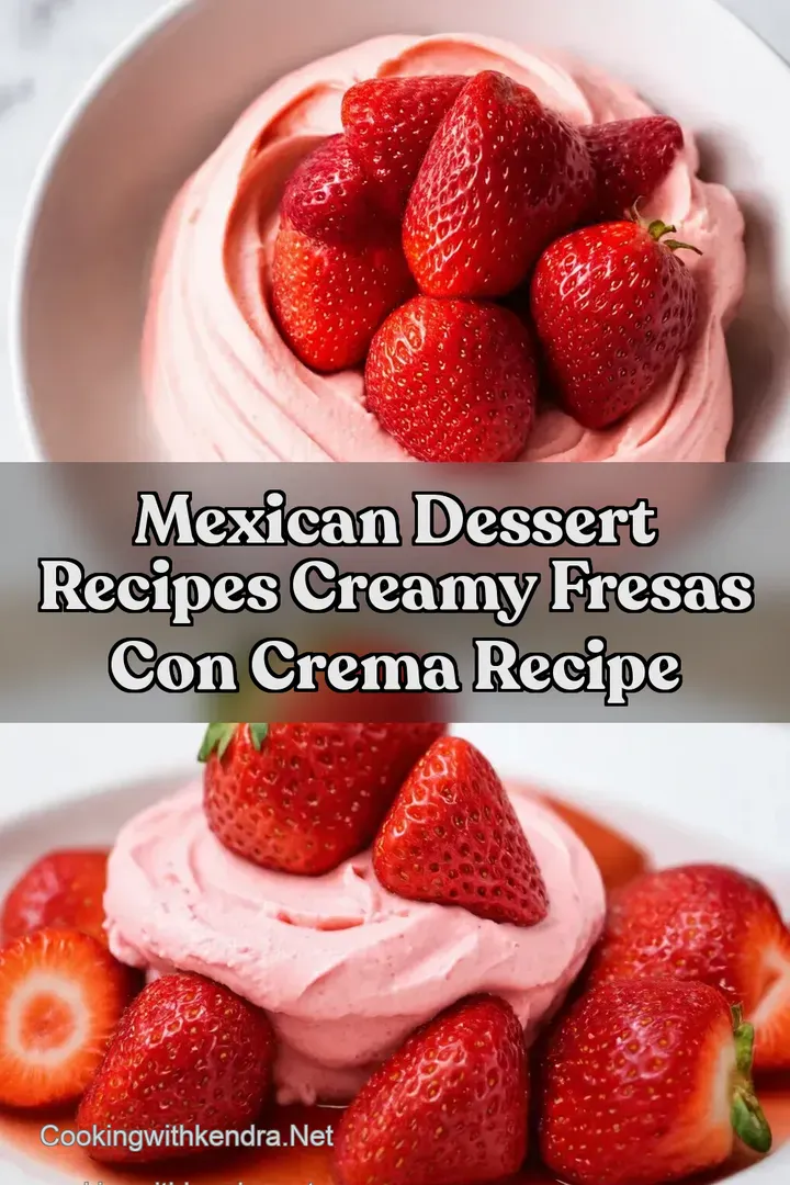 Mexican Dessert Recipes Creamy Fresas con Crema Recipe