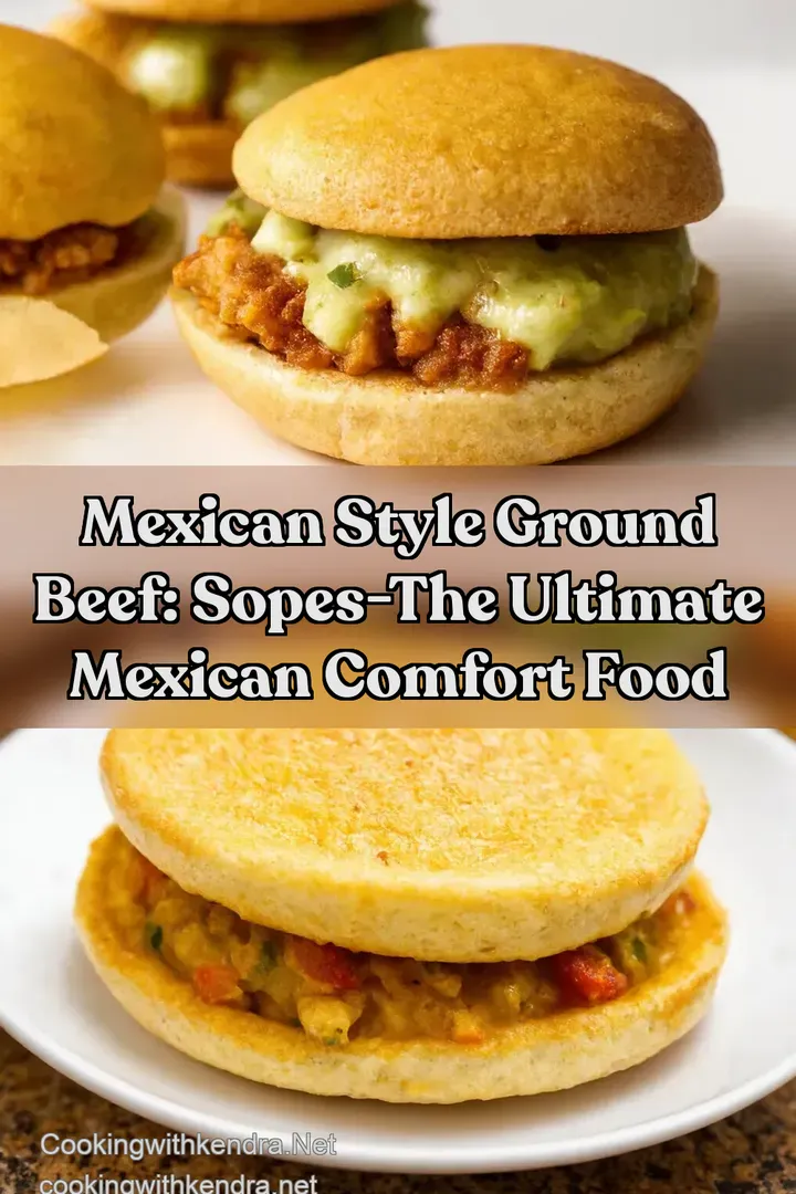 Mexican Style Ground Beef: Sopes-The Ultimate Mexican Comfort Food