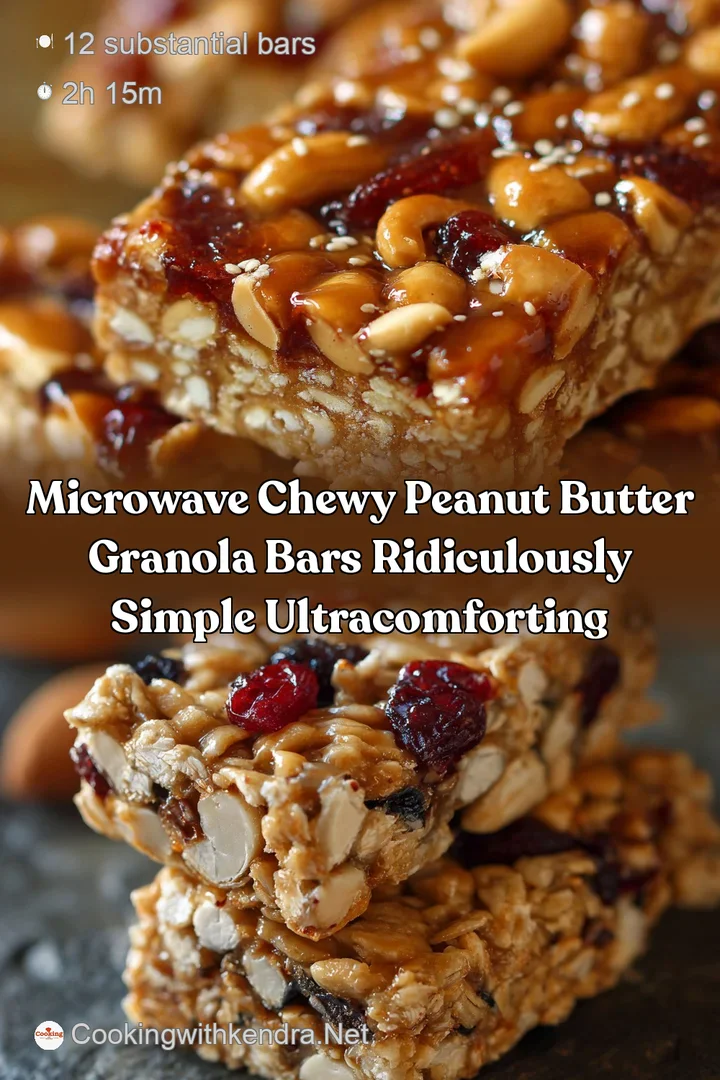 Microwave Chewy Peanut Butter Granola Bars Ridiculously Simple UltraComforting