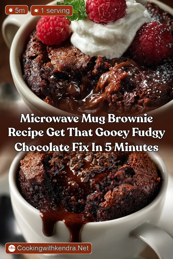 Microwave Mug Brownie Recipe Get That Gooey Fudgy Chocolate Fix in 5 Minutes