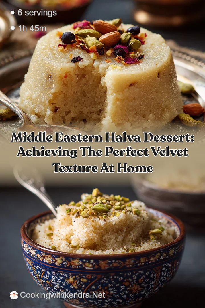 Middle Eastern Halva Dessert: Achieving the Perfect Velvet Texture at Home