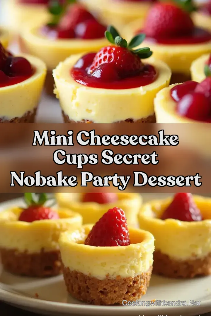 Mini Cheesecake Cups Secret NoBake Party Dessert