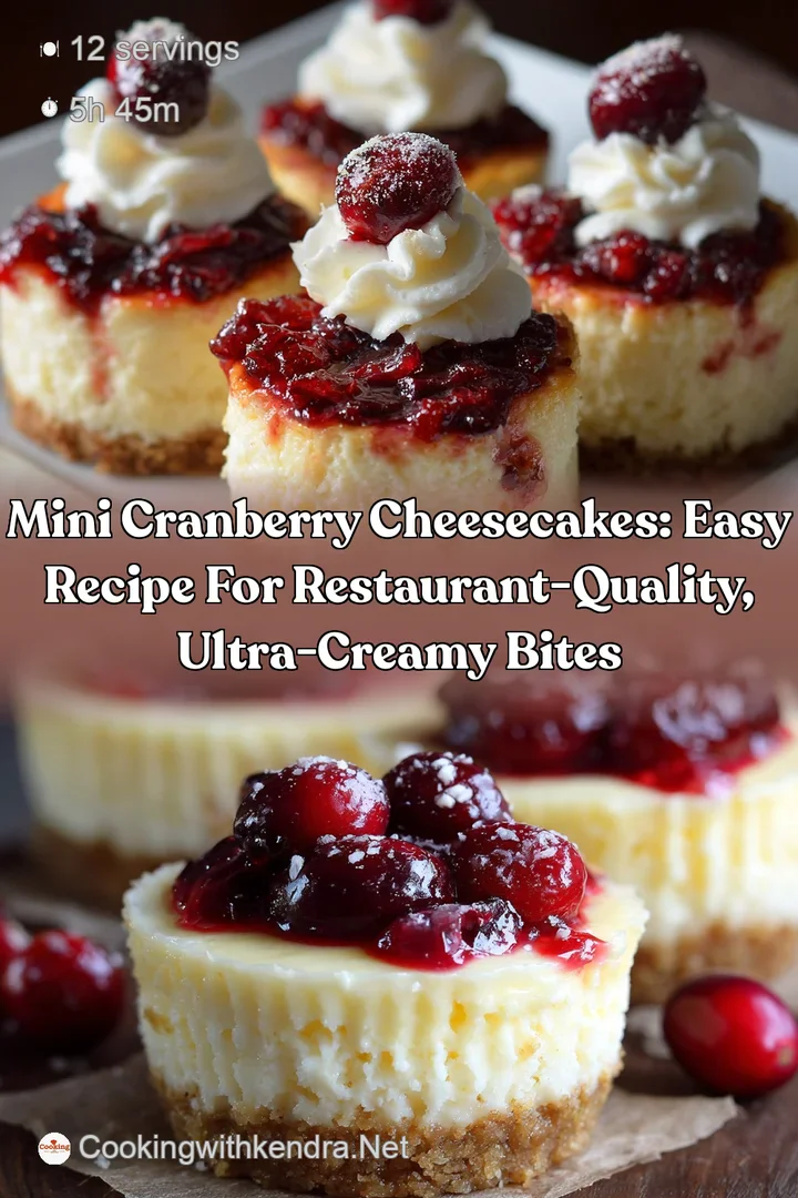 Mini Cranberry Cheesecakes: Easy Recipe for Restaurant-Quality Ultra-Creamy Bites