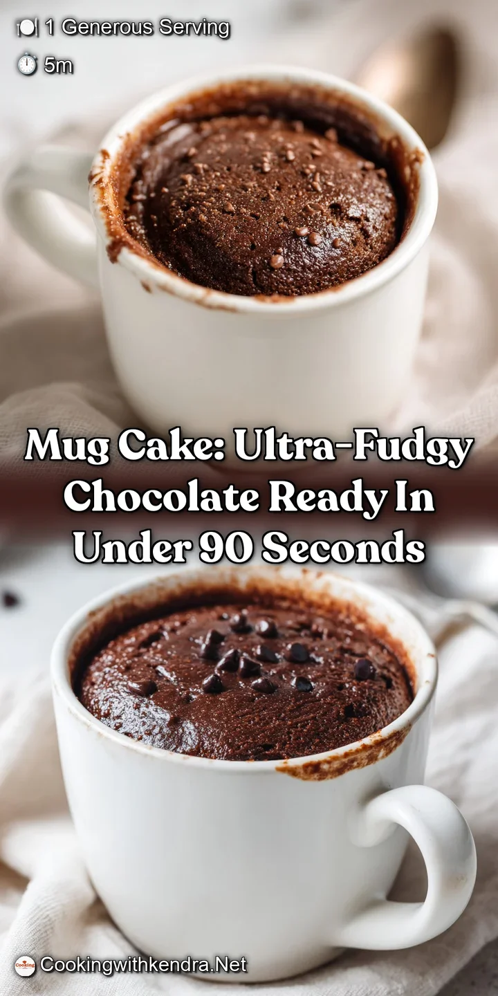 Mug Cake: Ultra-Fudgy Chocolate Ready in Under 90 Seconds