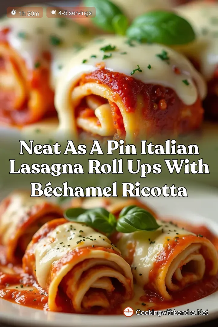Neat as a Pin Italian Lasagna Roll Ups with B&eacute;chamel Ricotta