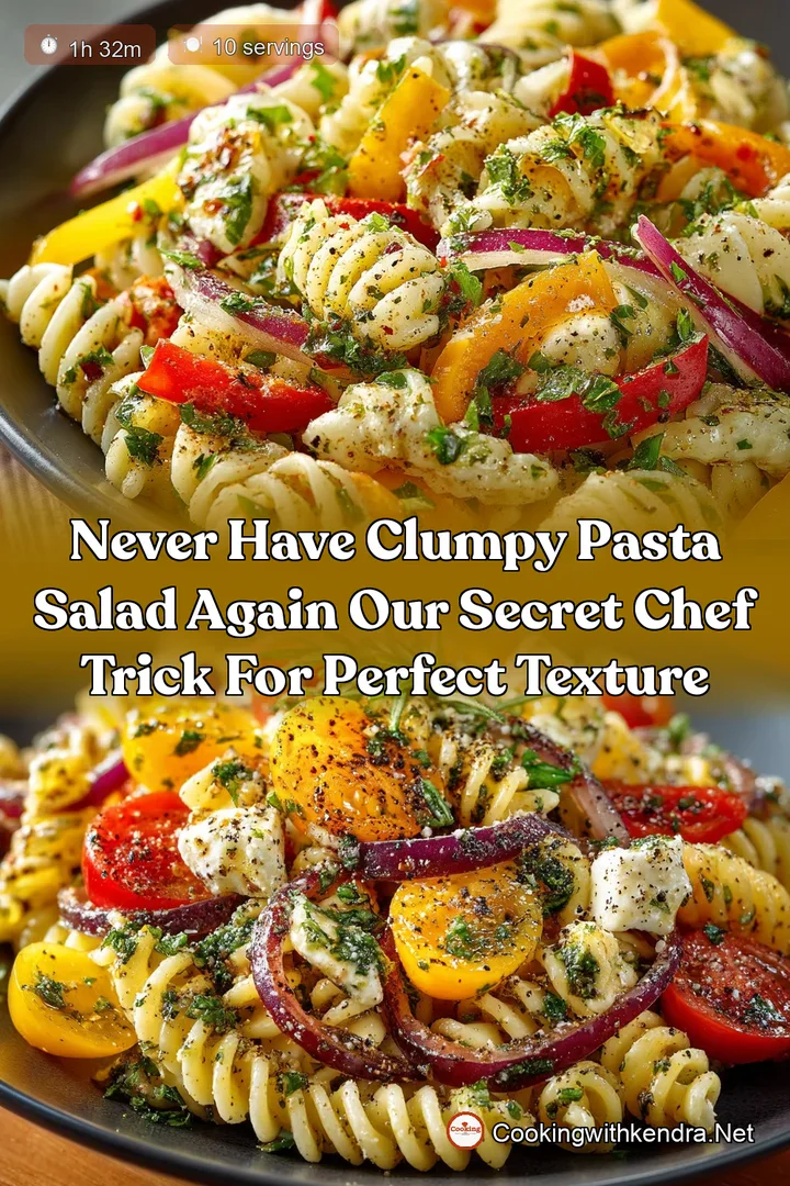 Never have clumpy Pasta Salad again Our secret chef trick for perfect texture