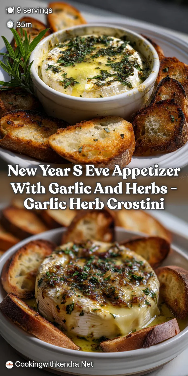 Close-up of a bubbling, baked appetizer, showcasing crispy, golden crust and visible herbs. The aroma is inviting, and the...