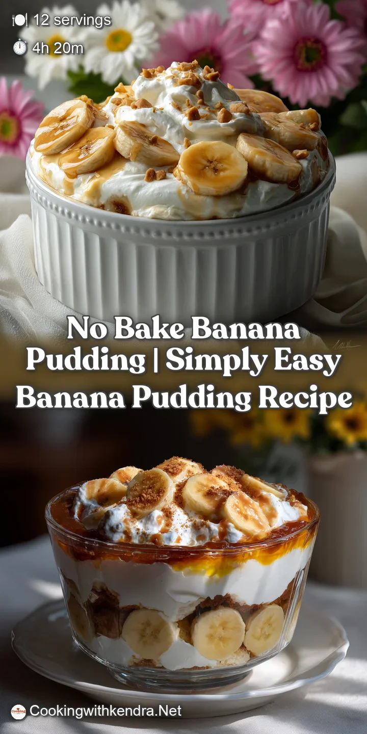 No Bake Banana Pudding | Simply Easy Banana Pudding Recipe