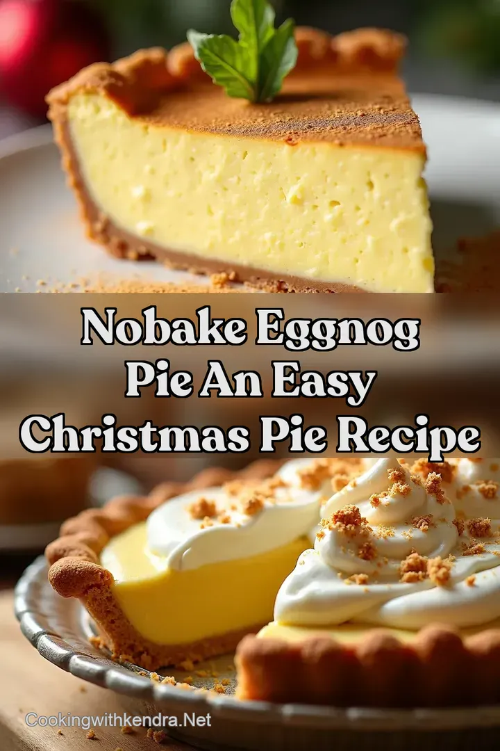 NoBake Eggnog Pie An Easy Christmas Pie Recipe