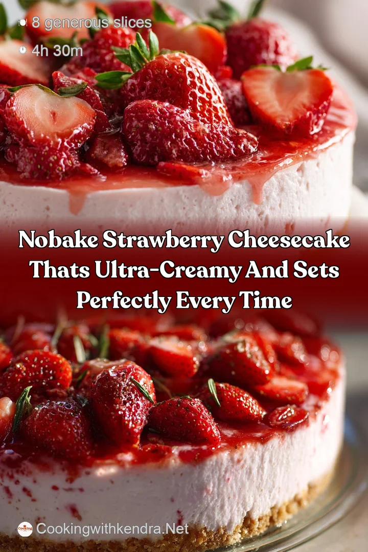 NoBake Strawberry Cheesecake Thats Ultra-Creamy and Sets Perfectly Every Time