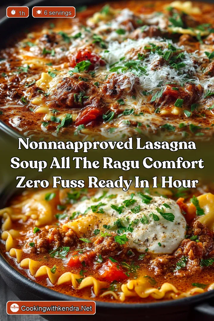 NonnaApproved Lasagna Soup All the Ragu Comfort Zero Fuss Ready in 1 Hour
