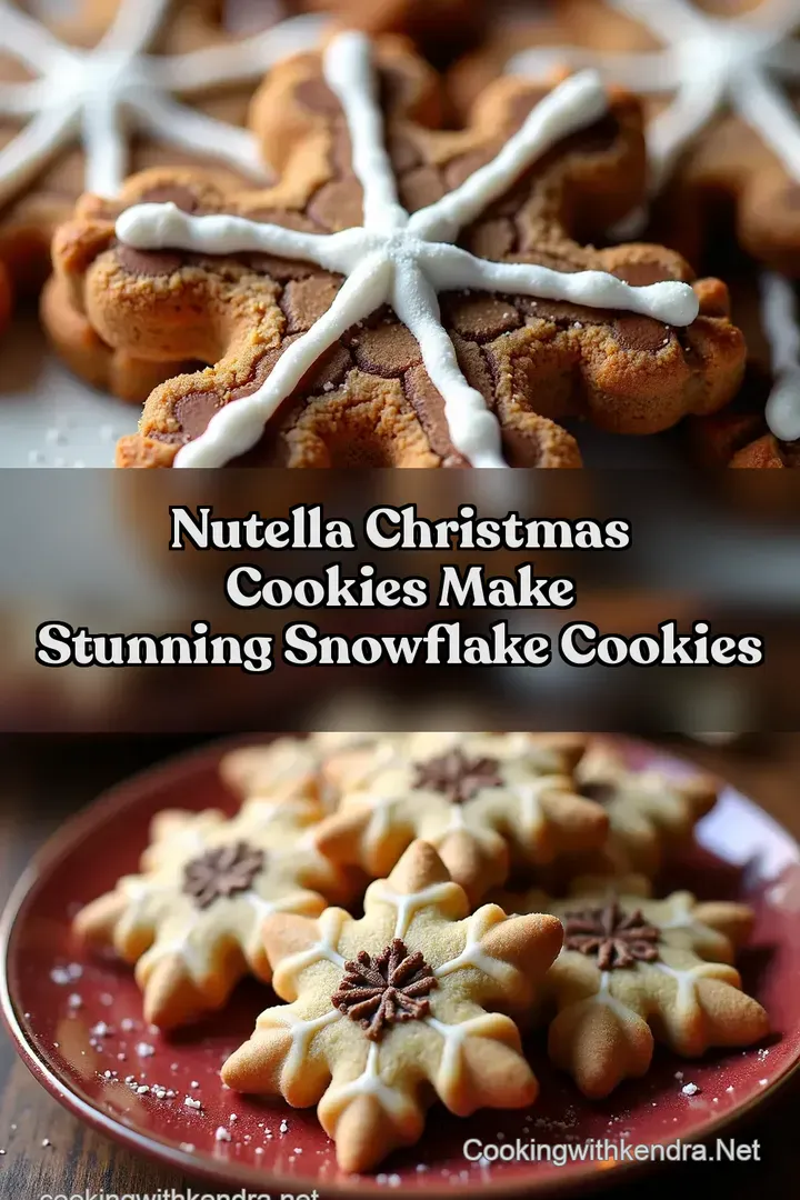 Nutella Christmas Cookies Make Stunning Snowflake Cookies