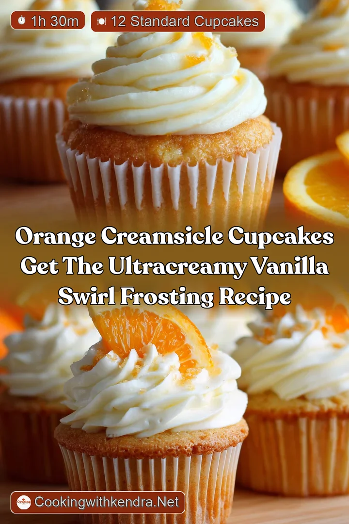 Orange Creamsicle Cupcakes Get the UltraCreamy Vanilla Swirl Frosting Recipe